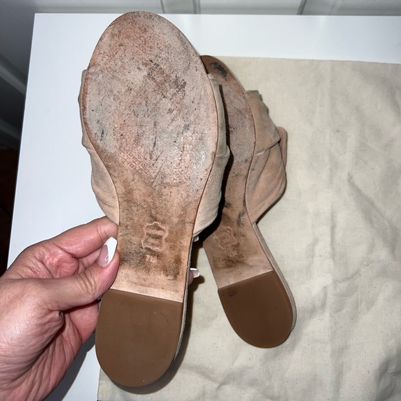 Tory Burch Annabelle Bow Slide Sandal Blush Pink Suede Size 7 - Picture 9 of 9